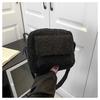 Cute Solid Color Autumn and Winter Single Shoulder Armpit Small Square Bag Fashionable and Foreign Plush Women's Bag