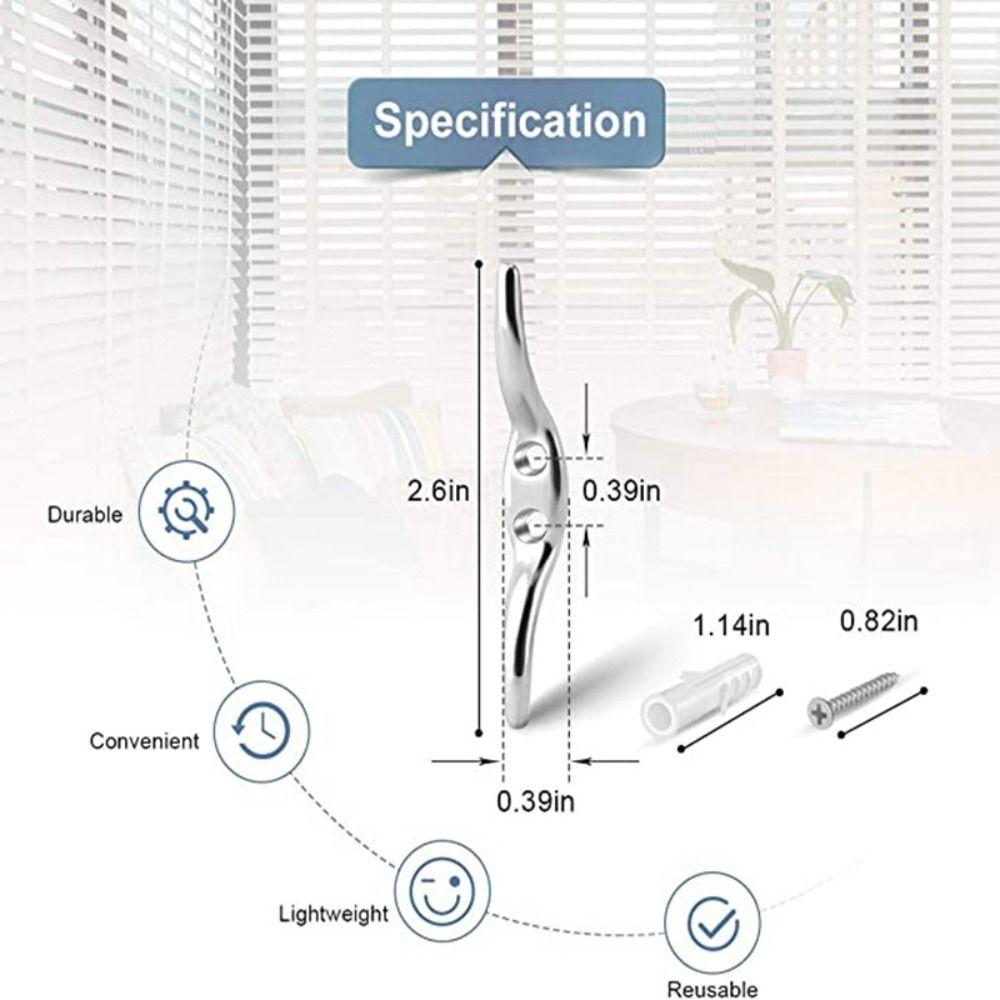 Metal Safety Rope Adjustable Window Hook Accessories Curtain Hooks Vertical Rope Pulls