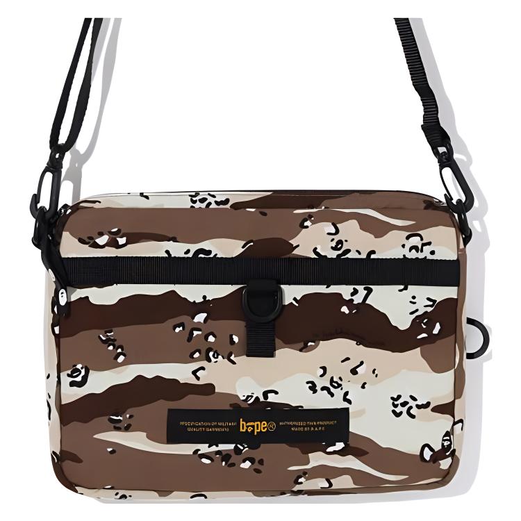 New A BATHING APE Cotton Shoulder Bag, Crossbody Bag Unisex Multicolor 1H30-182-002
