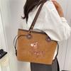 Retro Embroidered Tote Bag Ladies Large Capacity Casual Commuter Single Shoulder Bags For Women Fashionable Shopping Handbag