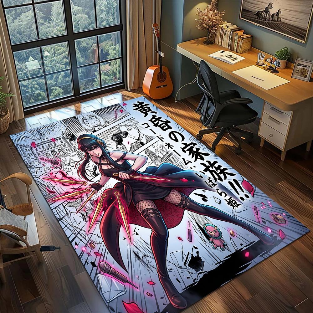 SPY×FAMILY Carpet Floor Mat Non Slip Large Area Washable Gamer Bedroom Home Room Decor YUN6512