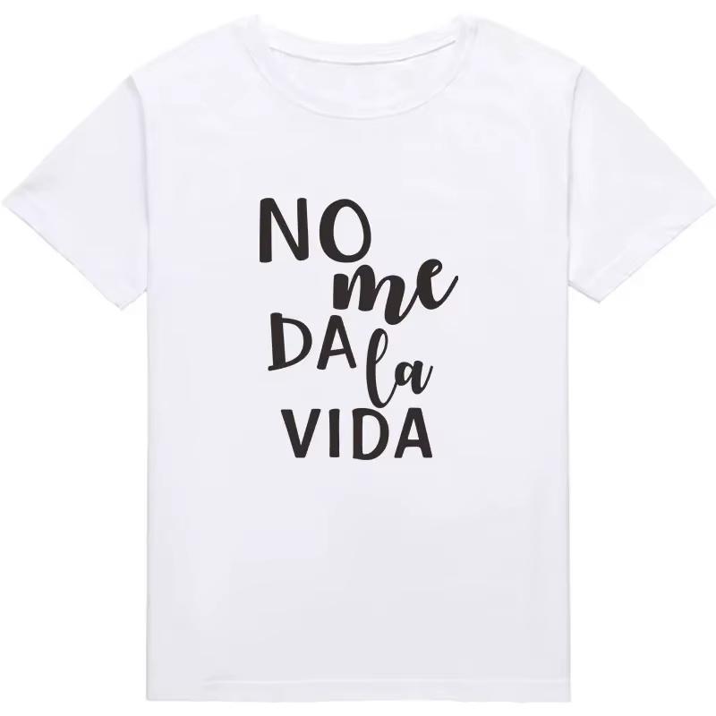 2025 Summer New Retro and Trendy Letter-printed T-shirt Loose and Casual Short-sleeved Cotton Sport Top for Men and Women