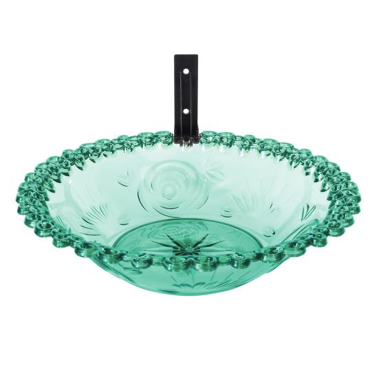 Outdoor Bird Bath Feeder Tray Durable Construction Easy To Clean Simple Installation Detachable Hummingbird Birdbath Bowl