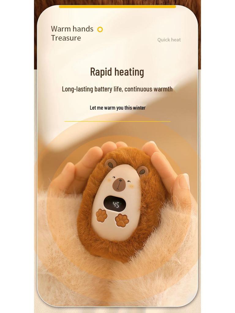 Rechargeable Plush Hand Warmer - Perfect Winter Gift for Students