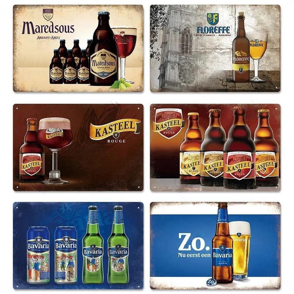 Vintage Beer Brand Metal Sign Plaque Metal Tin Sign Poster Decoration For Workshop Pub Kitchen Club Man Cave Bar Home Wall Decor