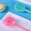 Lazy Duschbürste, langer Griff, Silikon-Rückenschrubber, doppelseitiger Bürstenkopf, Peeling-Massagebürste, Badezubehör