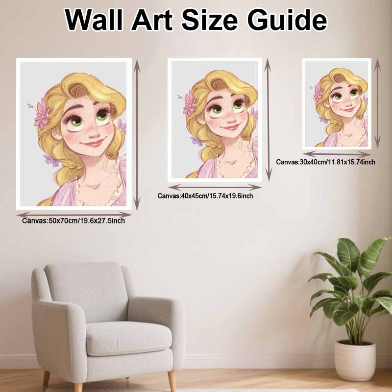 Disney Diamond Painting 5D DIY Rapunzel Diamond Painting Art Diamond Painting Kit Adult/Beginner Gift Idea Creative Home Decor