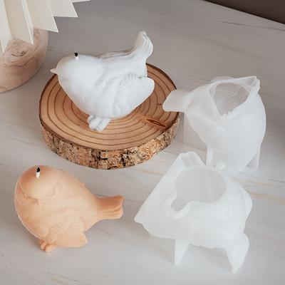 2 ks Silikonové formy na svíčky a ozdoby s motivem ptáčků - Ideální pro aromaterapeutické svíčky, pryskyřice, ručně vyráběné voskové mýdlo, domácí dekorace a řemeslné projekty