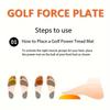 Rutschfeste Golf-Trainingshilfe Haltungskorrektor Golf Gewichtsverlagerungsplatte Übungsspiel