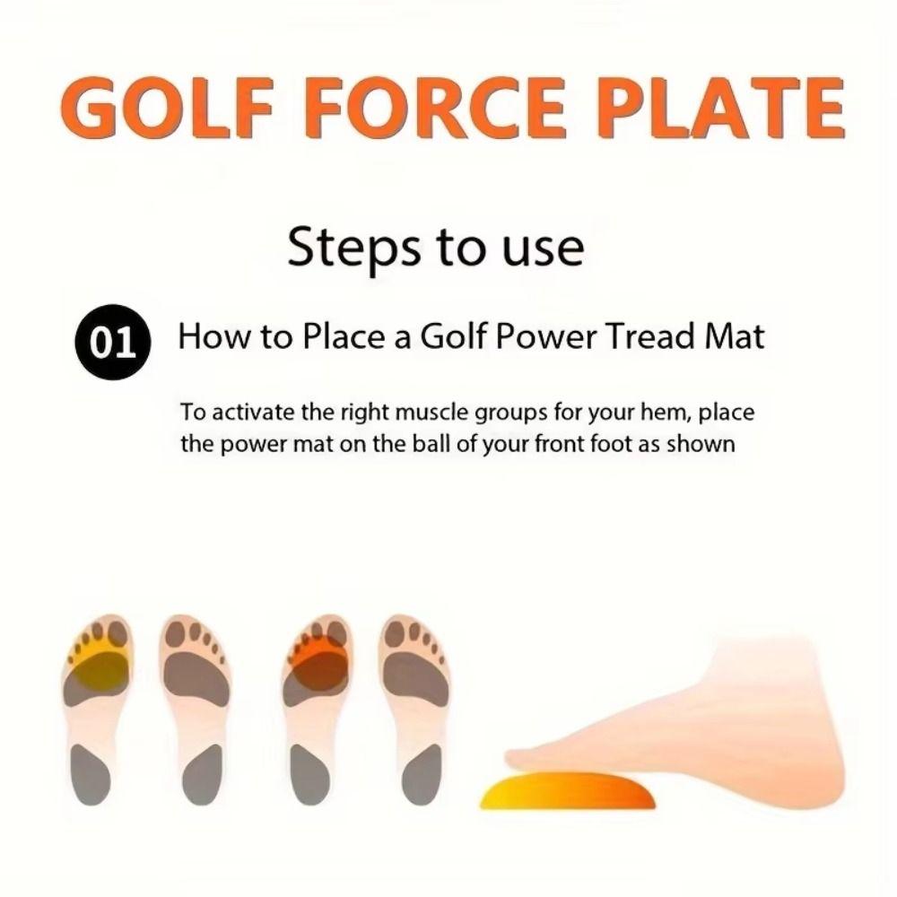 Rutschfeste Golf-Trainingshilfe Haltungskorrektor Golf Gewichtsverlagerungsplatte Übungsspiel