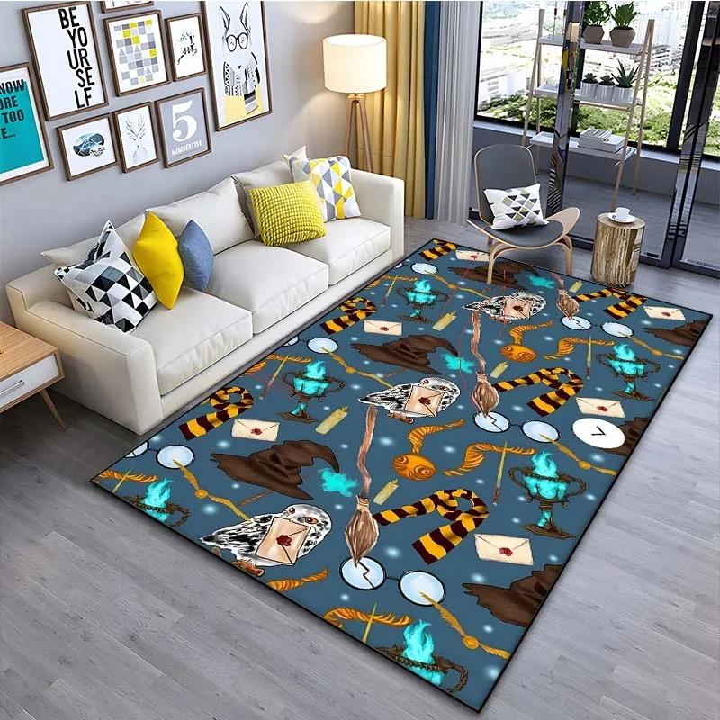 Funny Magic Pattern Carpet Soft Floor Rug for Kids Living Room Bedroom Sofa Doormat Decoration Non-slip Washable Large Size Mat