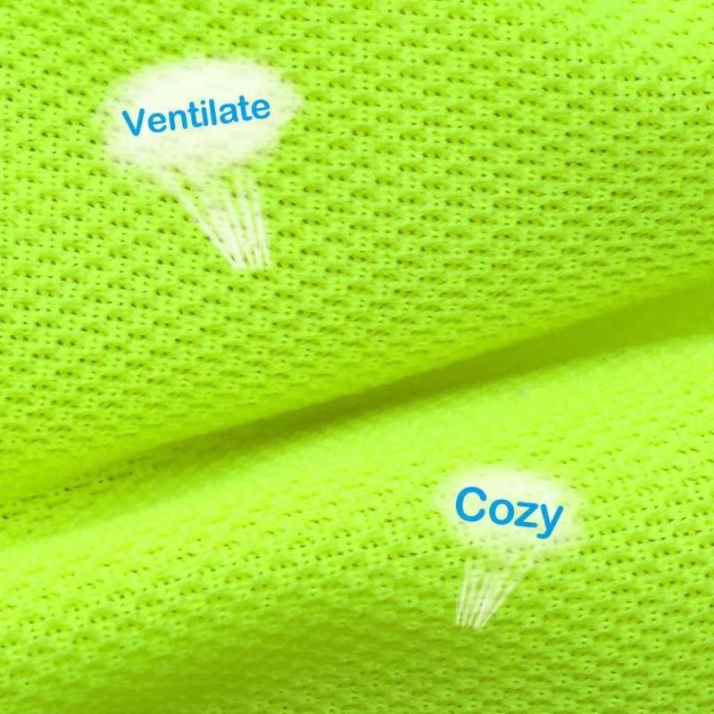 Fluoreszierende grüne reflektierende Hundesicherheitsweste für Golden Retriever, Labrador, Husky - Atmungsaktives T-Shirt-Design.
