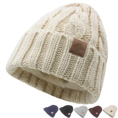 Frauen Dicke Wolle Hut Samt Warme Gestrickte Hut Männer Winter Outdoor Kalt-Proof Gehörschutz Kappe Skullies Beanies Ski kappe