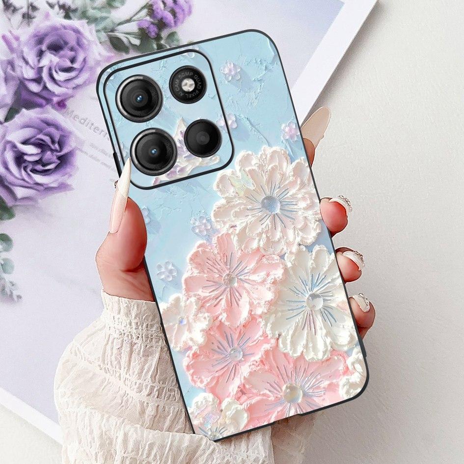 Silicone Case For Motorola Moto G15 G75 2024 Cover Cute Panda Lion Shockproof TPU Phone Cases For MotoG15 MotoG75 G 75 G 15 Etui