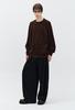 ZIOSONGZIO Semblance Ribbed Crewneck Knit Brown Zh5Kt836Br