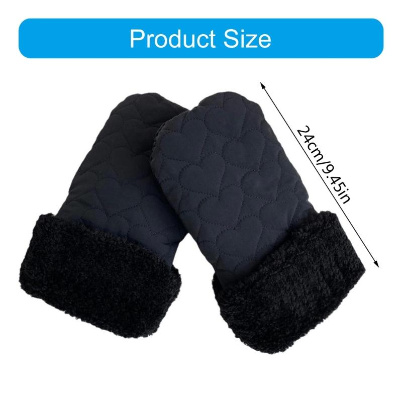 1 Pair Cosy Infant Strollers Mittens Keep Hands Warm In Winter Comfortable Fleece Lining Hand Muffs for Outdoor Activity