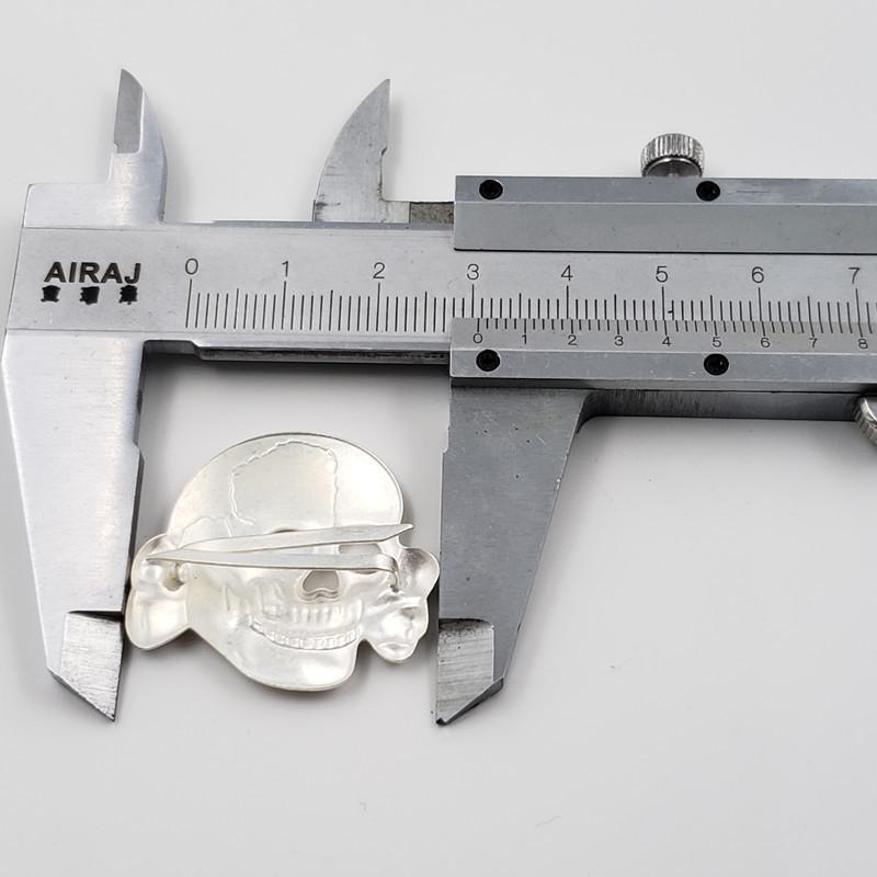 Czaszka, vintage odznaka, kwiat do przypięcia na klatkę piersiową, przypinka, broszka, odznaka, przypinka do kołnierzyka, antyczne rękodzieło