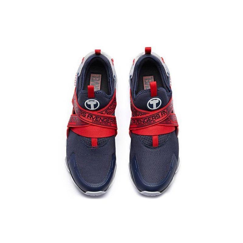Marvel × Anta SEEED Men's Low-top Running Shoes Blue Red, Comfy and Durable 91845508-11