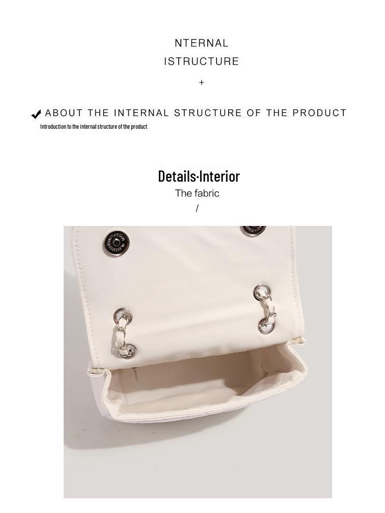 2025 Women's Fashion Bow Small Square Crossbody Bag - Versatile and Chic with Chain Detail