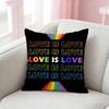 Gay Lesbian Lgbt Rainbows Pillow Case Cushion Cover Throw Pillow Case For Car Sofa