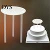 Cake Stand 1 Set Reusable Round Spacers Waterproof BPA Free Stacking Separator Plates 12 Rods 4 for Cakes of 4/6/8/10 Inches