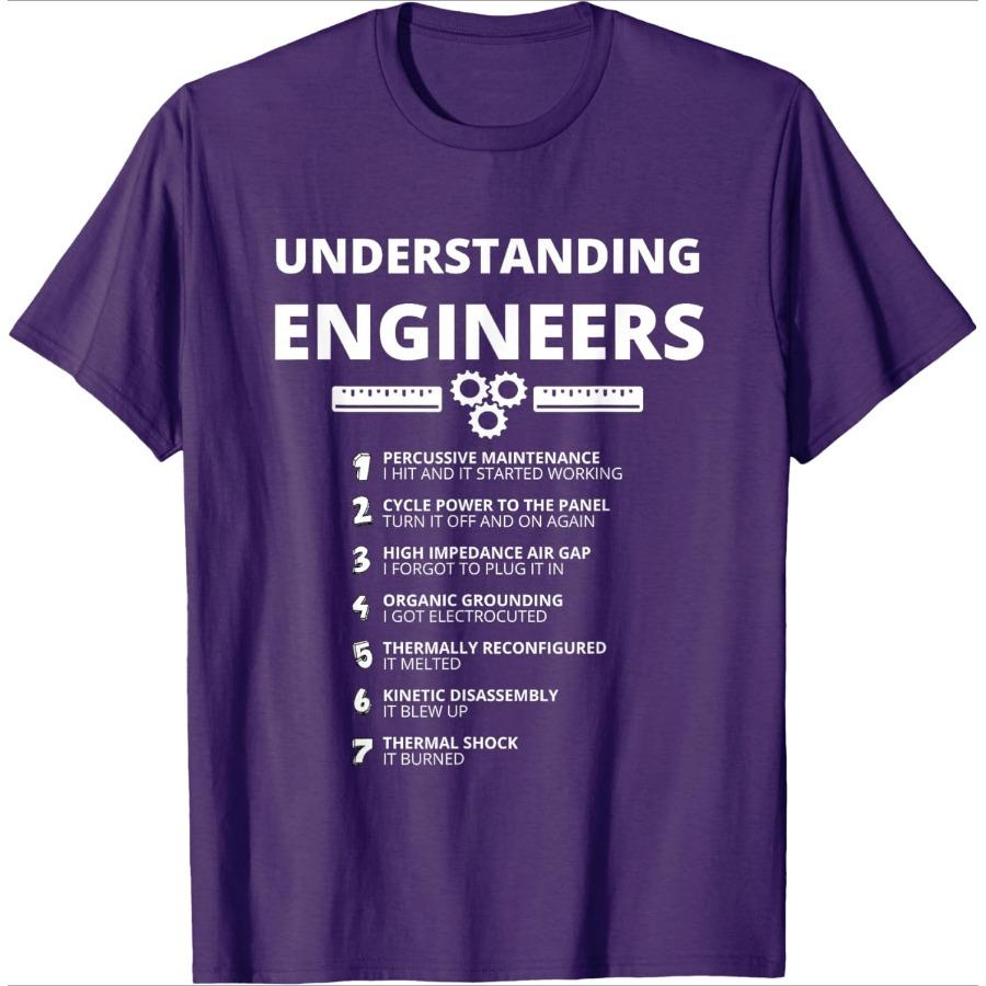 Awesome EngineeringUnderstanding Engineers Funny Sarcastic Engineering Design100 Cotton Oneck Printed Mens Tshirt