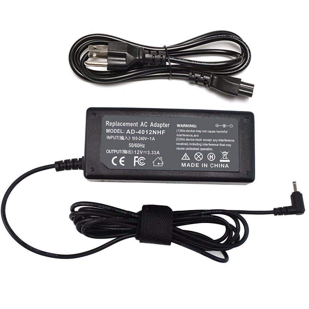 12V 3.33A DC 2.5*0.7 Adapter Charger for Samsung Chromebook 2 3 Xe303c12 -a01us Xe500c13 Xe503c12 Xe500c12-k01us Xe503c32-k01us