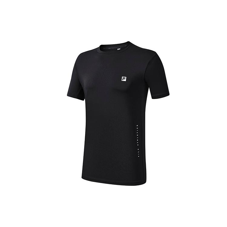 New FILA Athletics T Shirt Men's Pitch Black A11M221113F-BK