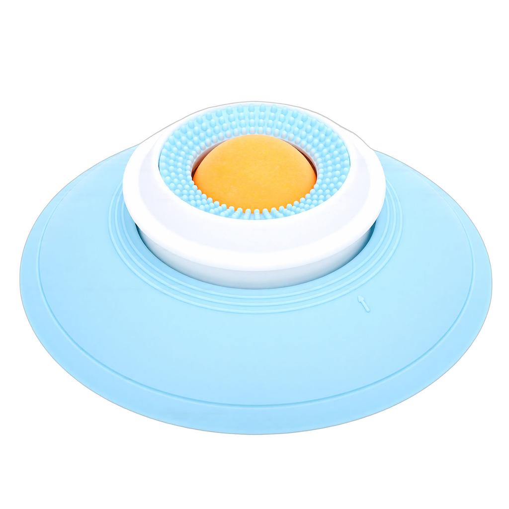 Dog Cat Lick Toy Rotating Licking Bowl Enrichment Toy Suction Cup Interactive Feeder Dog Lick Treat Dispenser