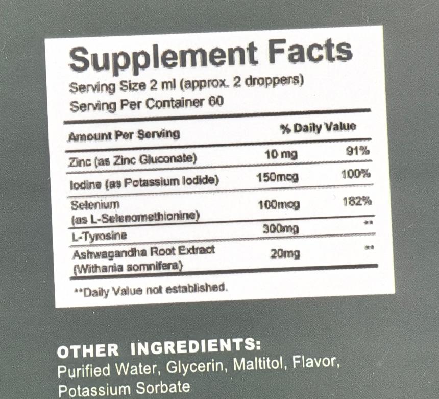 Thyro Bloom Fortgeschrittener Schilddrüsenkomplex: Hochpotente flüssige Unterstützungstropfen (120ml / 4 fl oz)