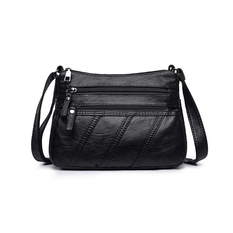 

Women s Soft Leather Multi-Layer Crossbody Bag Trendy Design style seven