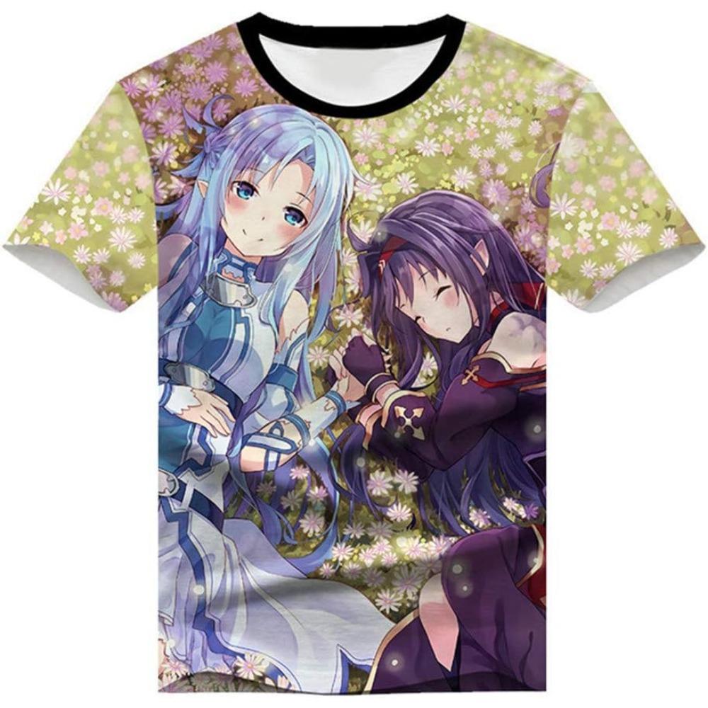 Anime Sword Art Online Kirito SAO 3D Printed T-Shirt Adult Cosplay Funny Quick Dry COOL Short Sleeve Tee Tops