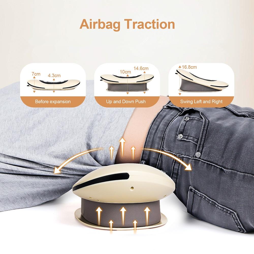 Electric Lumbar Traction Massager Adjustable Vibration Waist Massager Waist Spine Support Back Massage Machine Waist masajeador