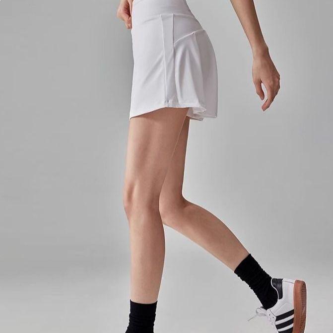 Women's Dopamine Summer Sports Set: Quick-Drying Vest & Anti-Exposure Skirt for Badminton, Tennis, and Running