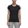 Adidas T Shirts Women's Black Crew Neck Moderate S97183