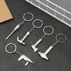 Portable Wrench Tool Keychain Mini Hand Tool Metal Wrench Keychain Tools Model