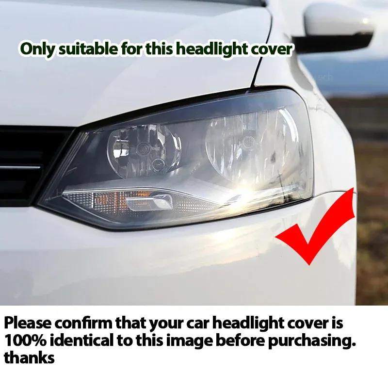 Car Headlight Lenses Headlamp Replacement Cover Shell Left Right For Volkswagen VW Polo MK5 Pre-facelift 2010-2013