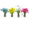 1Pcs 1:12 Scale Mini Flower Glass Bottle Car Ornament Dollhouse Accessories Simulation Fake Flower Miniature Floral Model