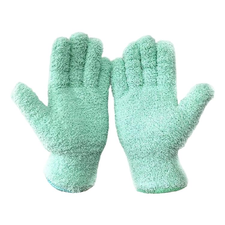 Multipurpose Dust Collection Gloves Soft Absorbent Corals Fleece For Home Cleaning Tasks Gentle On Furniture Surfaces
