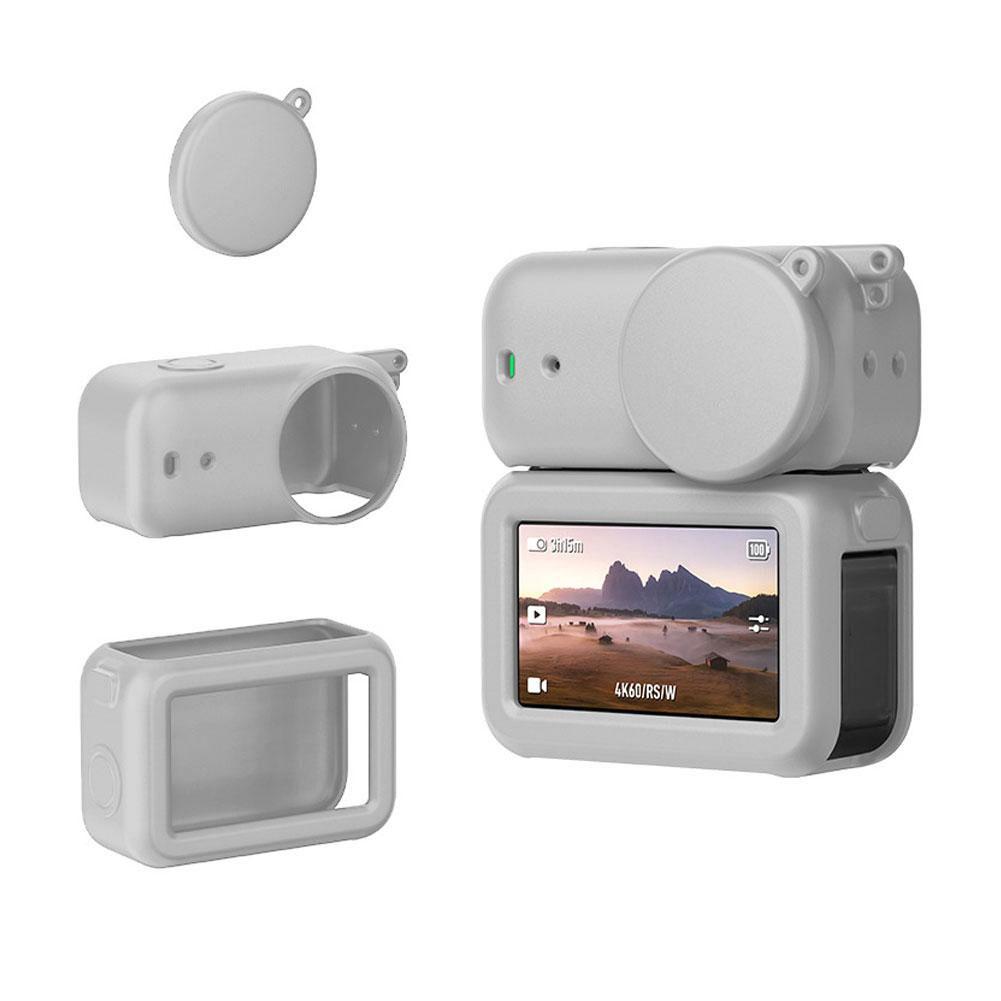 Silicone Protective Case Cover Anti-fall For DJI Osmo Nano Lens Silicone Case + Camera Silicone Case + Body Silicone Case Access
