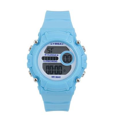 J-AXIS Men's CY16-LBL (CYBEAT Digital Watch Sun Flame) Round Watch Blue Digital