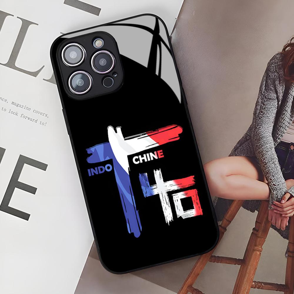 

Best Of Indochine Band Phone Case for Iphone 17 Air 16 15 14 12 11 13 Pro Max Mini Se Puls glass Cover iPhone 15 Pro Max