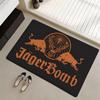 Fashion Drinks J-Jagermeister Floor Mat Eco Flannel Doormat Non-Slip Odorless Indoor Soft Short Plush Floor Rug
