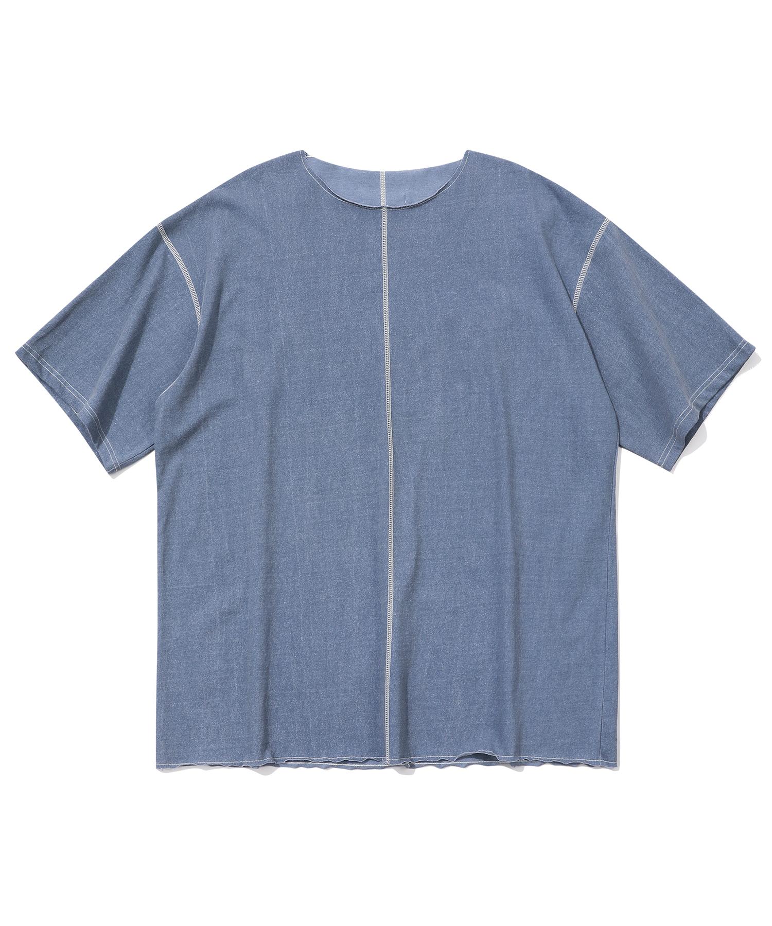 Episode Untitled Patch Needle Stitch T-Shirt_Blue Blue/2