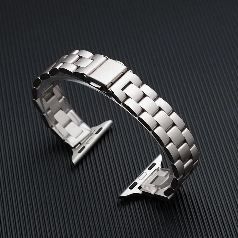 Strap for Apple Watch Band 46mm 45mm 44mm 49mm 40mm 41mm Metal Stainless Steel Bracelet IWatch Series 10 8 9 7 5 Se 6 4 Ultra 2