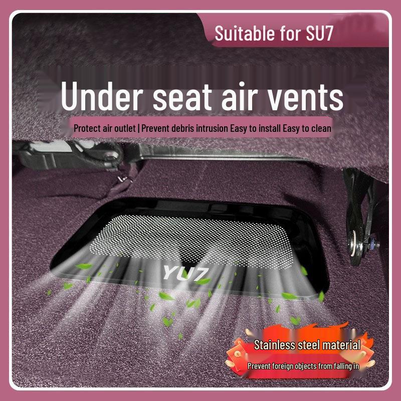 Anti-Clog Air Vent Cover for Xiaomi SU7 Under-Seat Dust Protection