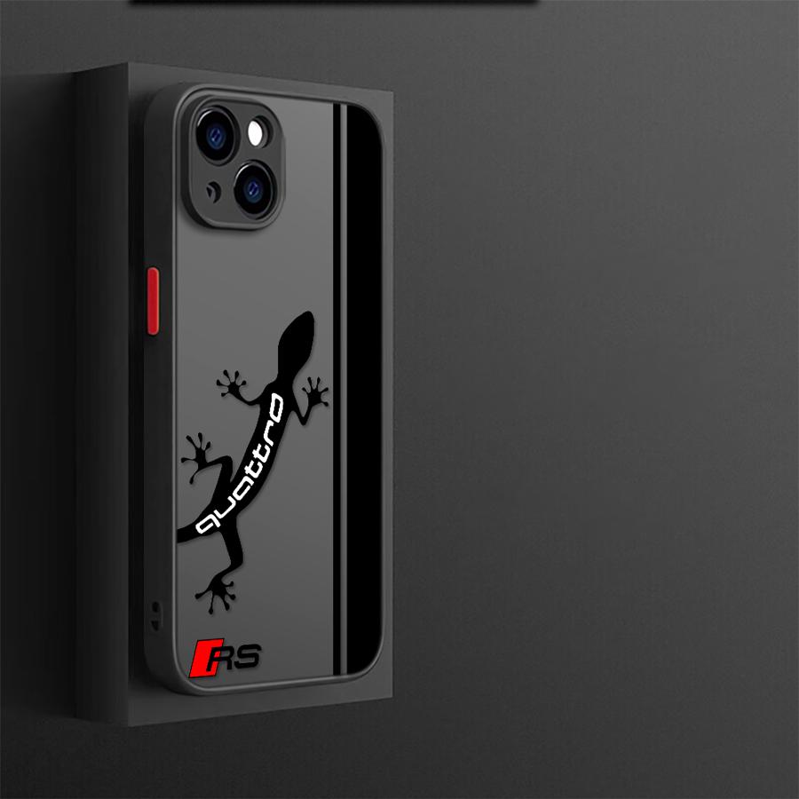 Phone Case for Apple iPhone 13 Pro 16 Pro 11 Pro Max 15 Pro Max 7 8 SE 12 Mini XR XS X 14 6s 16e SE TPU Cover Luxury Car A-AudiS