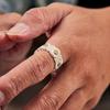 Retro Daisy Flower Adjustable Open Ring for Men Women Punk Gothic Edgy Silver-plated Copper  T Boho Accessories Gift