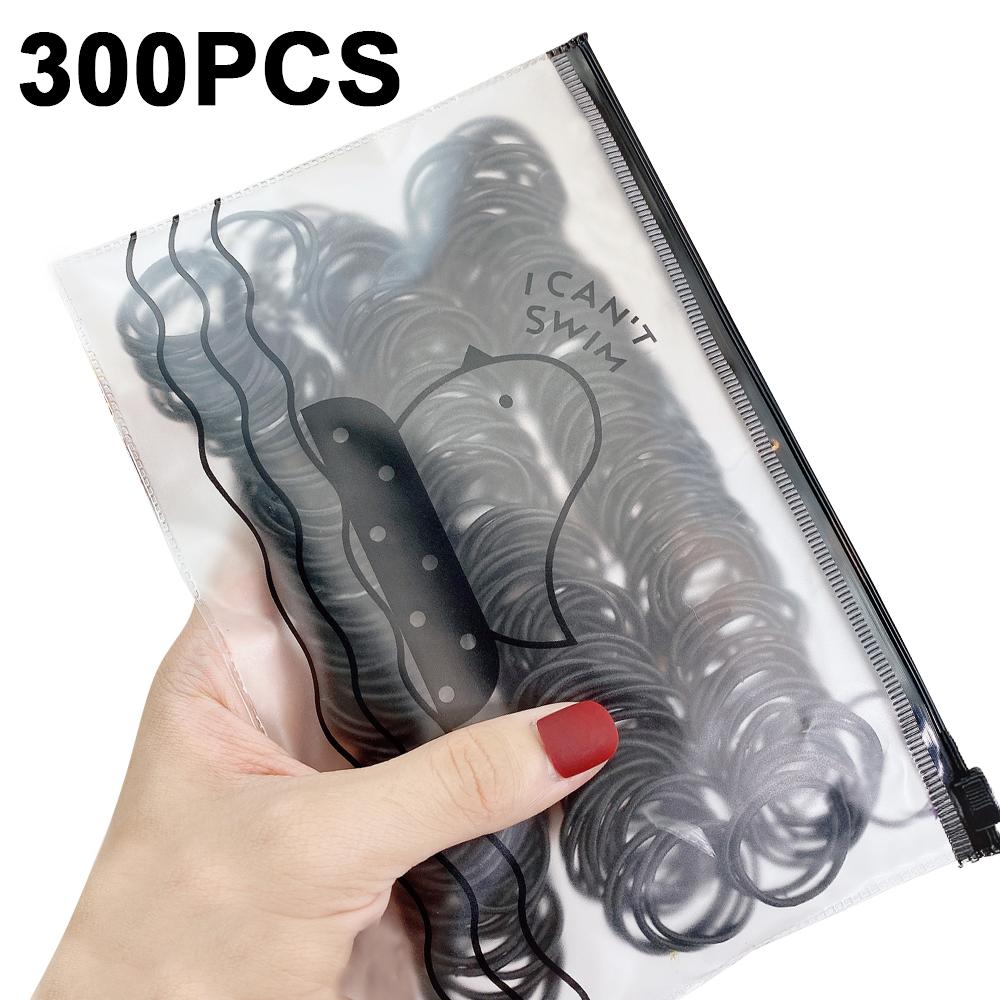 200/300/500 Pack High-quality Elastic Nylon Hair Bands For Girls Colorful Rubber Band Kids Hair Accessories Headdress