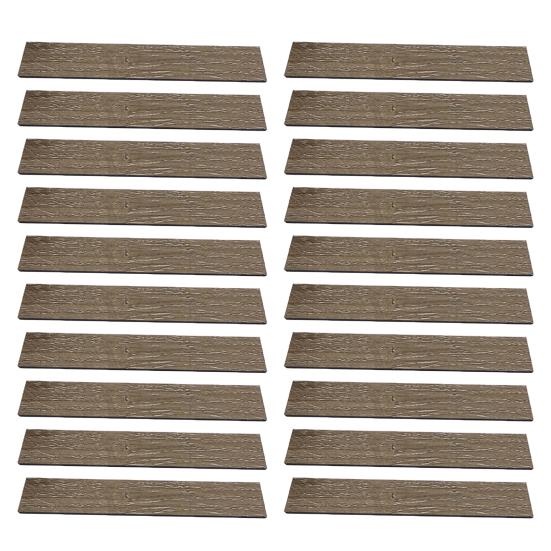 20Pcs Mini Doll Houses Wood Flooring Self-Adhesive Baby House Floor